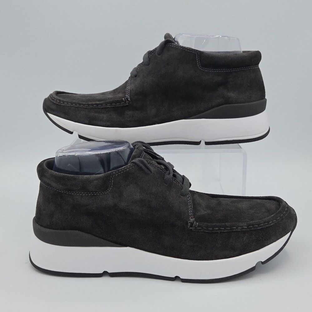 Vince Womens Size 8.5 Toronto Black Suede Lace Up Chukka Sneakers Shoes